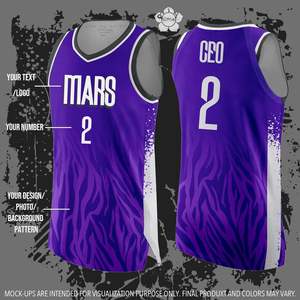 Uniforme de Baloncesto Unisex Personalizado, Jersey y Pantalones Cortos con Diseño de Tinta, Hechos a Medida para Equipos Deportivos, Tallas XS y XXS Disponibles - Product Image 6