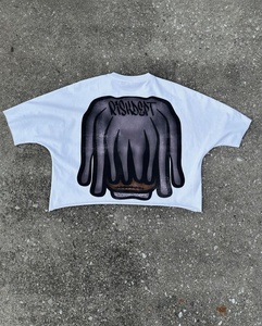 เสื้อยืดแขนสั้นผู้ชายไซส์ใหญ่ ผ้าฝ้าย 100% ระบายอากาศได้ดี ทรงหลวม พิมพ์ลาย ปรับแต่งได้ - Product Image 1