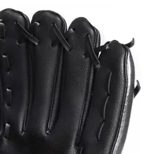 Gant de baseball noir avec patch à carreaux, pour droitier, gant d'entraînement durable, style standard, 1 pièce - Product Image 2