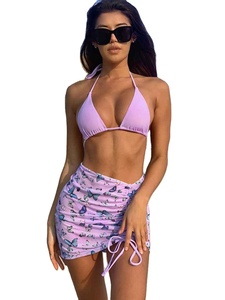 Conjunto de Bikini de 3 Piezas para Mujer, Diseño Sexy 2026, Tejido de la Mejor Calidad, Estampado por Sublimación, Ropa de Playa - Product Image 4