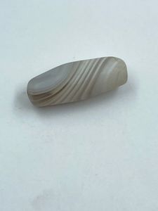 Agate naturelle de forme cylindrique, pierre précieuse de joaillerie fine, couleur beige, 16,88 carats, fournisseur indien R.K. GEMS JEWELLER - Product Image 2