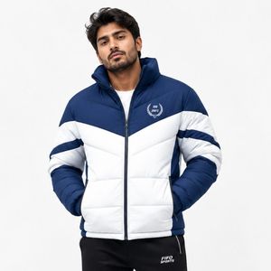 Chaqueta Acolchada de Invierno para Hombre, Resistente al Agua, Tejido de Poliéster, Acolchado Aislante, Construcción Ligera, Cierre Frontal Completo, Estilo Casual - Product Image 1