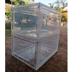 New Design Household Indoor Thickened <b>Plastic</b> Storage Cabinet with Perfume Pieces Custom <b>Large</b> Size Shoes Storage Organizer - Product Image 1