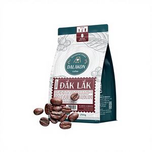 Café Vietnamita Molido de Alta Calidad OEM ODM, Tueste Intenso, DALAKON 250g, Bolsa con Cierre Hermético, a Granel, 100% Robusta, Cafeinado - Product Image 2
