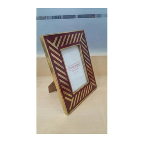 Wholesale Luxury Photo <b>Frame</b> Artisanal Resin Inlay Picture Display for Interior Decoration - Product Image 2