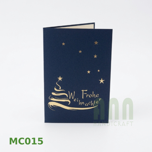 ANN Handicraft Vietnam UV Printed 3D Santa Pop Greeting Cards Envelope <b>Matte</b> <b>Varnishing</b> Funny Paper Souvenirs Christmas Day - Product Image 3