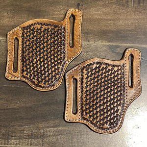 Véritable étui de ceinture en cuir véritable fourreau unisexe Portable couteau couverture Premium main usiné en cuir couteau gaine pour la chasse - Product Image 4