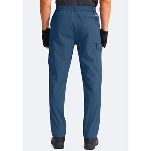 Pantalones de senderismo para hombre con cintura ajustable, estilo streetwear con múltiples bolsillos, ideales para senderismo y ropa de trabajo, pantalones de senderismo a la moda. - Product Image 2