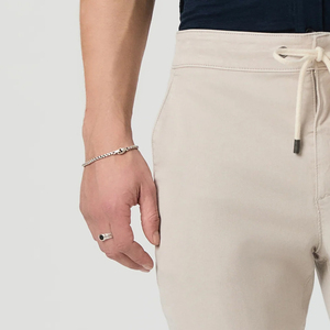 Drawstrings For Comfortable And Relaxed Fit <b>Men</b> Denim Pants With Logo Comfortable Material With Designing Trendy <b>Elastic</b> <b>Waist</b> - Product Image 2