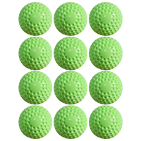 Lot de 12 balles de cricket en caoutchouc PU légères et durables de 9/12 pouces