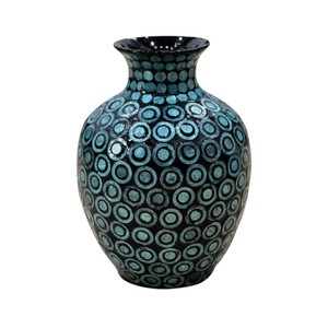 Handmade Mother of Pearl Shell Inlay <b>Decorative</b> <b>Vase</b> for Luxury Living Room Console Table and Home Interior Decoration - Product Image 1