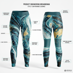 Nouveau style 2026 – Leggings de yoga personnalisés imprimés sur toute la surface, sans couture, extensibles, séchage rapide, pour la gym, le fitness, l'entraînement et la course à pied - Product Image 2