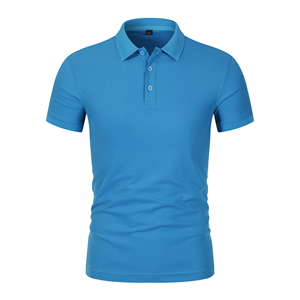 Polo en coton gris uni pour homme, coupe ajustée, manches courtes, haut décontracté en tricot - Product Image 6