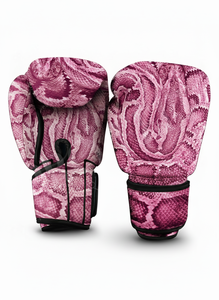<b>Snake</b> Skin Boxing Gloves Customized Training Sparring MMA Kickboxing Durable PU Leather High Impact Fitness Gloves Anti Slip - Product Image 5