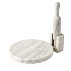 Juego de Tablas de Cortar de Mármol Rayado Ecológico, Utensilio de Cocina de Lujo para Panadería Casera, para Hornear Pan y Repostería - Product Image 5