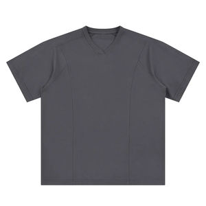 Chemise imprimée de haute qualité en stock, T-shirt tendance pour homme avec impression de lettres, doublure en maille, logo personnalisé - Product Image 5