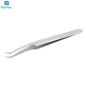 Top Trendy Eyelash Tweezers for Extensions Eyelashes Curved Pointed Fiber Tips Best Quality Product Eyelash Extension Tweezers - Product Image 3
