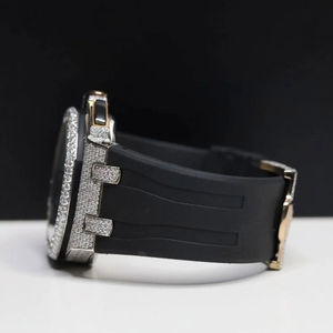 Montre exclusive en diamant pour homme, montre haut de gamme avec de véritables diamants Moissanite et diamants naturels, accessible à un prix raisonnable - Product Image 4