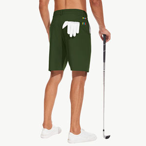 Custom Color Golf <b>Shorts</b> <b>with</b> Logo Quick Dry Mpisture Wicking Summer Casual <b>Elastic</b> Mid <b>Waist</b> Stretchable <b>Shorts</b> <b>With</b> Pockets - Product Image 2