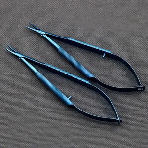 Pinzas de boca de pato para trasplante de lentes, acero inoxidable, aleación de titanio, 12 cm, instrumentos oftálmicos para cirugía de cataratas, 14 cm - Product Image 5