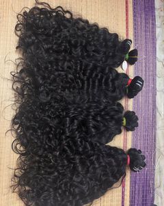 Raw Unprocessed Cuticles Aligned Natural Indian Human Hair Single Donor <b>Curly</b> Pattern Hair <b>Extensions</b> Direct From Factory - Product Image 4