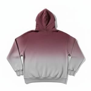 Custom Sun Faded Hoodie Heavyweight 100% Cotton Oversized Vintage Acid Wash Distressed Fleece Pullover Streetwear Men - Product Image 2