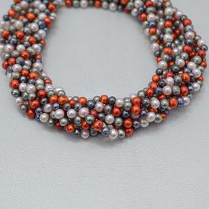 Cuentas Redondas de Perlas de Agua Dulce Naturales de Primera Calidad de 6 mm y 7 mm, Multicolores, para Collares Minimalistas, Joyería a Precio de Fábrica - Product Image 3