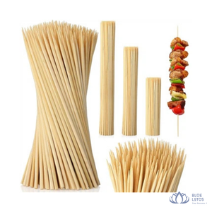 [VENTA CALIENTE] Palitos de Bambú Rectos Pulidos BLUE LOTUS FARM de 2.8mm/3mm de Diámetro, 20cm/25cm/30cm, Palitos a Granel para Barbacoa y Fiestas - Product Image 1