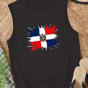 Conception du drapeau de la République dominicaine Gilet décontracté pour femme - Product Image 3