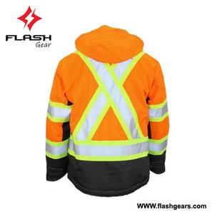 Veste de sécurité haute visibilité, Logo personnalisé, blouson de sécurité d'hiver réfléchissant, vêtements de travail - Product Image 2