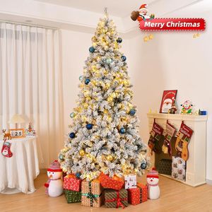 Albero di Natale Artificiale Pre-Illuminato Effetto Neve da 180 cm con 1000 Rami e 250 Luci Bianco Caldo - Product Image 3