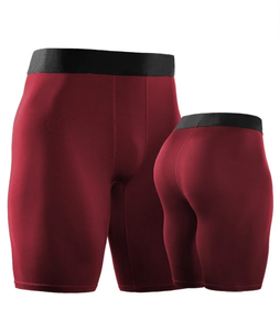 <b>Men</b> <b>Compression</b> 88% Polyester 12% Spandex Athletic Tights, Quick Dry Breathable Workout Running Training <b>Shorts</b> UPF - Product Image 3