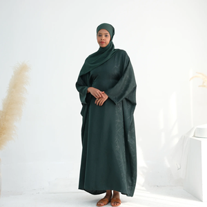 Eid Djellaba <b>Modest</b> Muslim Dresses for Women Ramadan Dubai Hijab Abaya Islam Party Kaftan Robe Elegant Turkey Gown Jalabiya <b>Set</b> - Product Image 4