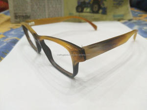 แว่นตาออพติคอลยูนิเซ็กซ์ทำมือแว่นตาฮอร์นสัตว์ที่ไม่ซ้ำใครสไตล์แฟชั่นสำหรับการแสดงสีหน้าแต่ละคนมีขายในอินเดีย - Product Image 4