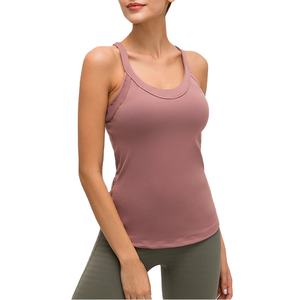 Summer Workout tank Top Women Sport Compression Yoga <b>Bra</b> Padded Cropped <b>Cami</b> tank Tops for Woman - Product Image 1