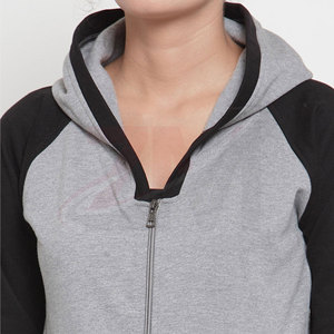 Women Maternity <b>Tracksuit</b> Hooded Full Sleeve Solid Color Zipper Front Casual Wear With Spring Season Spandex Cotton Mix - Product Image 5