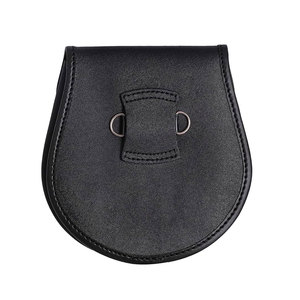 Sporran Escocés de Cuero Genuino con Diseño Celta Plateado de 8 Pulgadas, con 3 Borlas y Cadena para Cinturón - Product Image 2