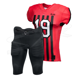 Uniforme de Fútbol Americano Transpirable para Uso en Exteriores, Uniforme de Fútbol Americano de Primera Calidad, Talla Personalizada - Product Image 1