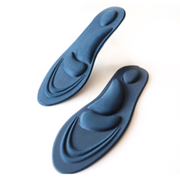 Semelles intérieures en mousse EVA bleu marine Steady Step, orthopédiques 4D, relaxantes pour les muscles, robustes et de fabrication experte