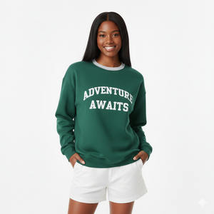 Sweat-shirt à col montant personnalisé de haute qualité pour femme, avec logo, en coton 100 %, doux, essentiel pour l'hiver, coupe ample - Product Image 3