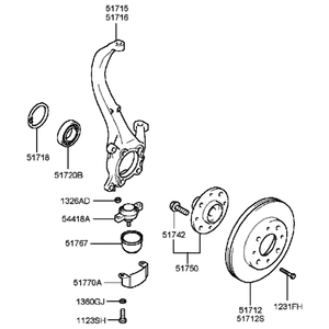 Nuevo Eje Delantero Original, Izquierdo, OEM 5171538000 - Product Image 2
