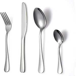 <b>Gold</b> Spoons Set Luxury Stainless Steel Tableware Golden Dessert Soup Spoons <b>Kitchen</b> Dining <b>Utensils</b> Shiny <b>Gold</b> Finish - Product Image 3