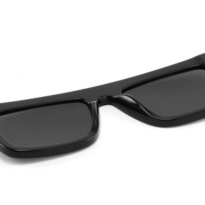 Rectangular Polarized Sunglasses Unisex TAC <b>Eyewear</b> Custom Logo Black Frame for Outdoor Daily Wear - Product Image 5