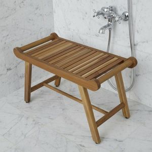 Banc de douche en teck, fabriqué en Indonésie, meubles en bois massif CFI 998 - Product Image 1
