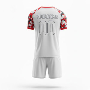 Soccer Uniform Kit Custom Team Jersey Shorts Breathable Quick Dry Fabric Professional Sports Training Match Wear - Product Image 2
