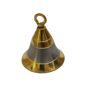 Cloche à main en laiton avec manche en bois, cloche de service vintage pour bureau - Product Image 2