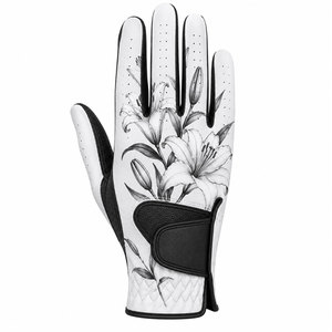 Sublimated Golf <b>Gloves</b> Customizable Palm Soft Men Leather Custom Unisex Customized Logo Style Hands - Product Image 1