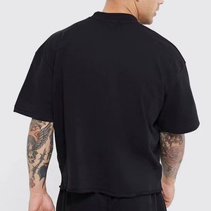 OEM Plain Cotton Men's Vintage Eco-Friendly T-Shirt Manufacturer Oversized Drop Shoulder Custom Embroidery Patch Acid Wash - Product Image 6