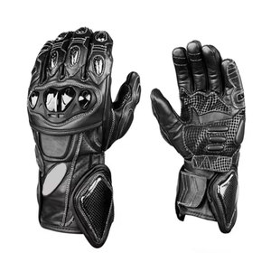 Gants de moto en cuir, style sportif, respirants, longueur poignet, pour le cyclisme, utilisation quatre saisons - Product Image 2