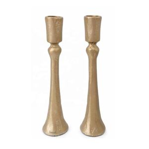 Bougie de Noël en forme de cône en aluminium doré en spirale, fabrication artisanale, vente chaude, décoration festive pour le salon, mariage, maison - Product Image 6